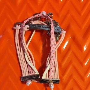 Pink Braided Women's Bracelet